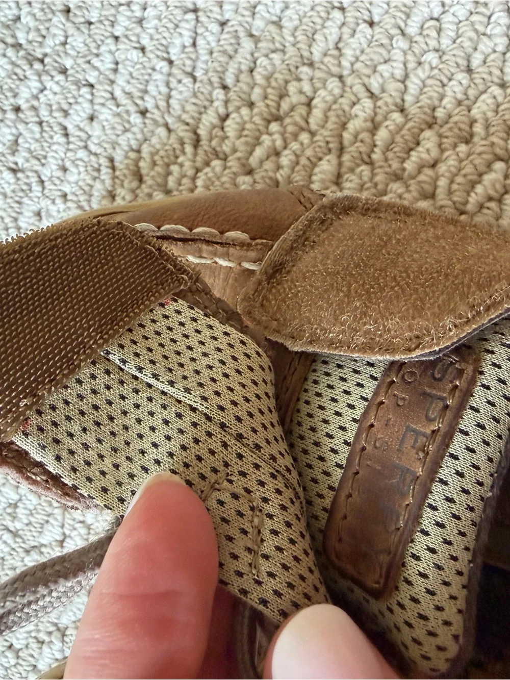 Sperry Kids Brown Leather Moccasin Boat Shoes